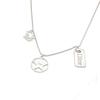 Dior Logo Plate Star Chain Necklace Accessories Necklace Gold Plated Silver