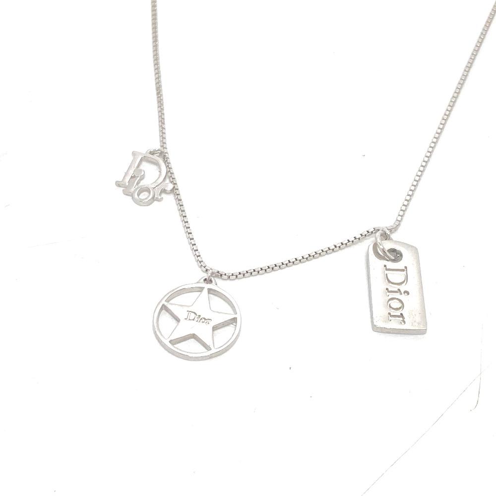 Dior Logo Plate Star Chain Necklace Accessories Necklace Gold Plated Silver