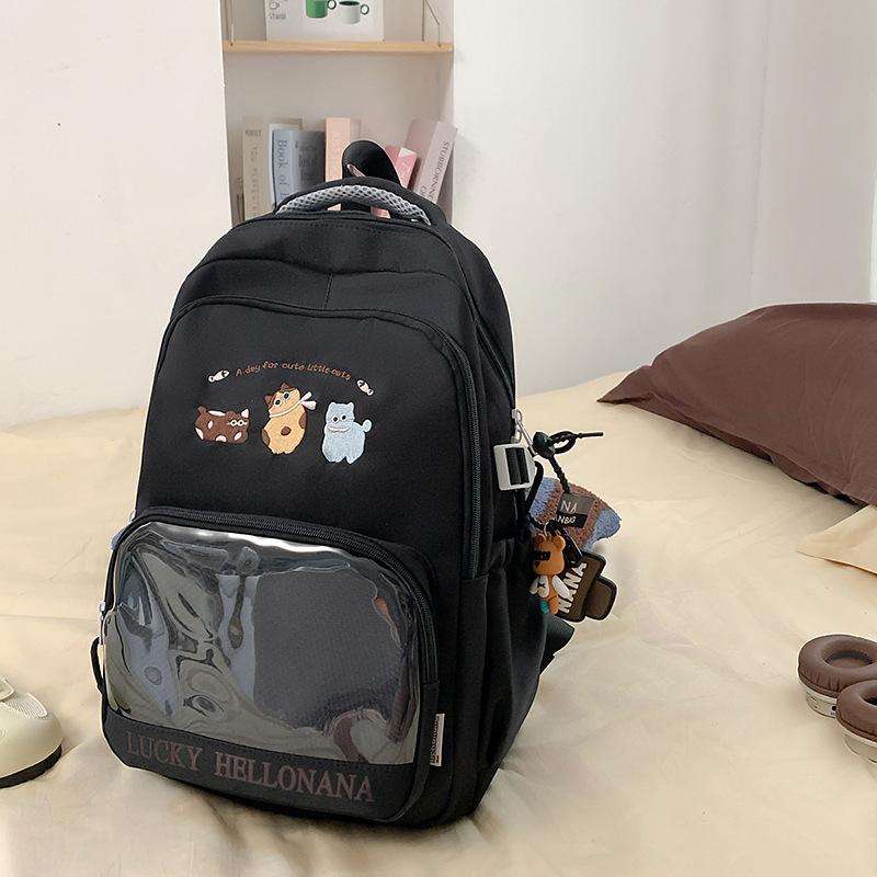 Новый милый рюкзак для ученика средней школы японский прозрачный pain bag рюкзак большой вместимости студенческий школьный рюкзак женский
