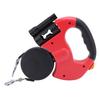 Automatic Double Retractable Dog Leash Built In LED Light Comfortable Grip Pet Walking Leash for