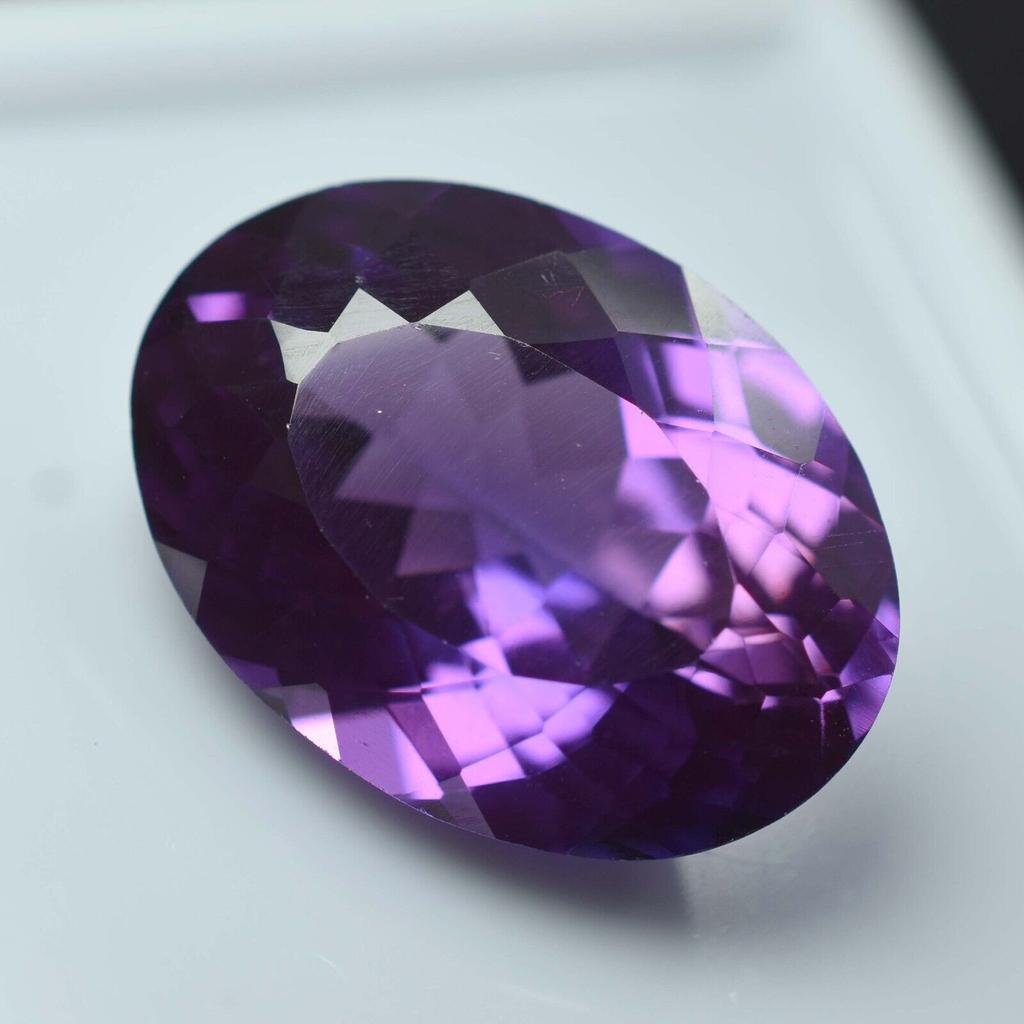 Natural Purple Tanzanite Loose Gemstone Most 14.85 ct Oval Cut for Jewelry Making and Crafts