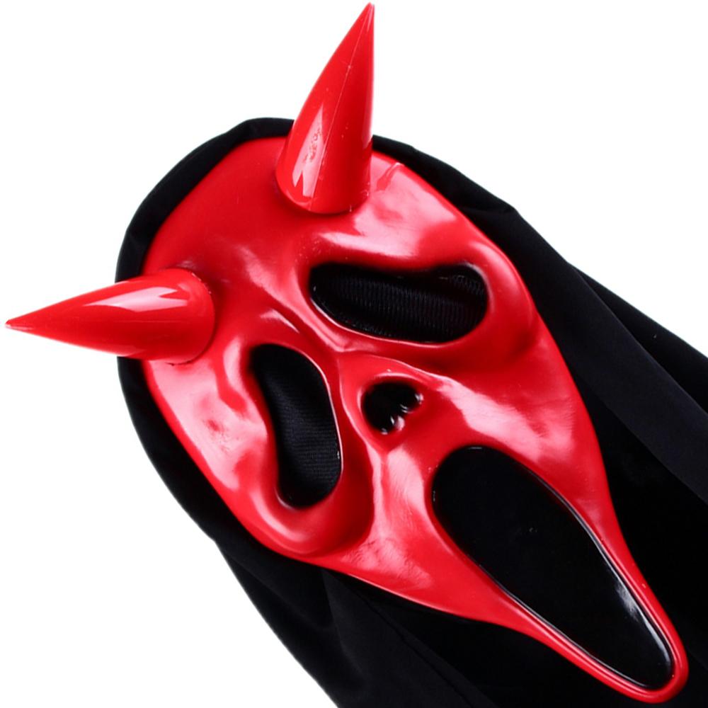 Ghost Face Devil Scream Horror Mask for Outdoor Costume and Creepy Cosplay Prop