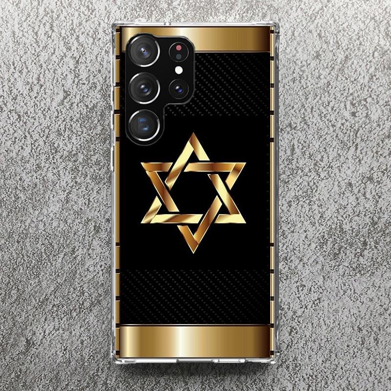 Мягкий чехол David Jewish Star Symbol Print для Samsung Galaxy S25 S24 S23 S22 Ultra S21 Plus S20 FE Чехол для телефона S10 + Паттерн