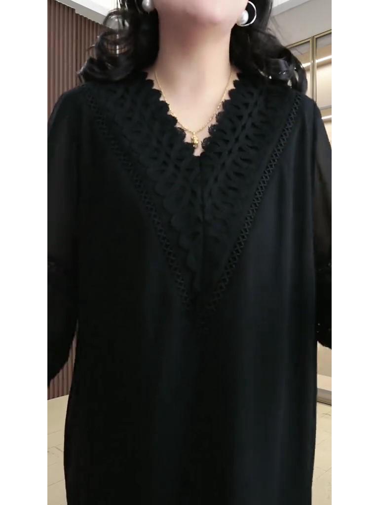 Весна/Лето 2025 Кружевной топ больших размеров – Приталенный свободный крой Женская мода