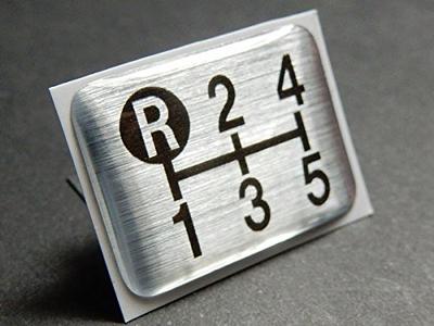 Эмблема схемы переключения передач Tuningfan Верхняя левая R для 5-ступенчатой МКПП Автомобиль Низкая спинка Гоночный рисунок Старый автомобиль SPE-A502
