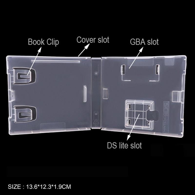 Game Card Storage Box Plastic Shell Protective Box Clear Plastic Organizer Box Holder Case For Switch Nds Ndsl Ndsi 3Ds 2Ds