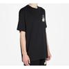 Off-White Черная футболка унисекс с коротким рукавом, нашивка-лента со стрелой из золотой фольги, OMAA038R201850021048