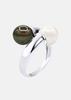Bague - Pearls & Colors - Véritables Perles De Culture 8-9 Mm - Argent 925 - Rose Naturel - Femme