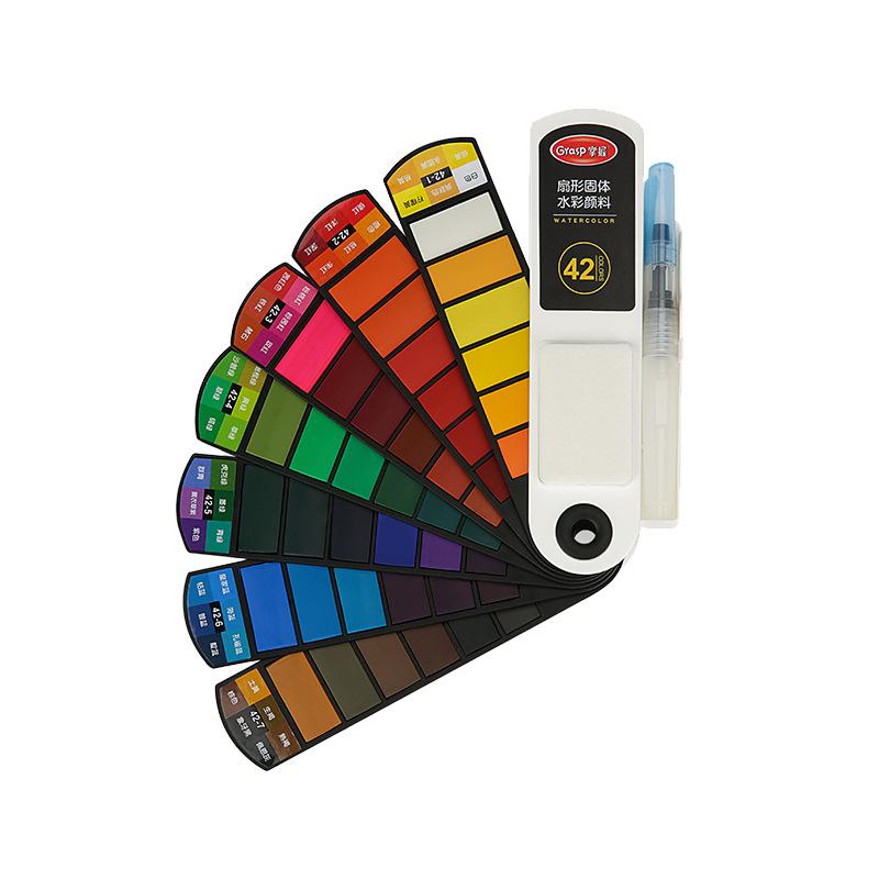 Профессиональный набор однотонных акварельных красок 18/24 цветов, акварельный пигмент с водяной кистью, ручка для школьных товаров для рукоделия