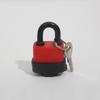 38.8/22.7/58.9mm Long/Short Shackle Red Daily Lock Key Laminated Steel Padlock  Indoor