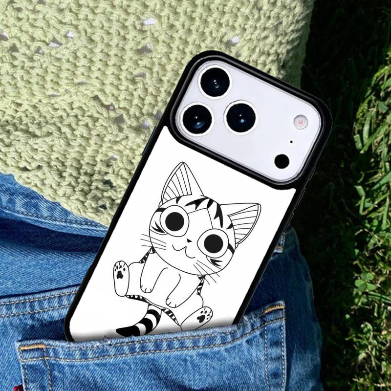 Cute Cat Animal Phone Case Cover for IPhone 11 12 13 14 15 16e 17 Pro Max Coque for IPhone 17 Air