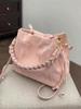 High-End 2025 Women's Pink Crossbody Bucket Handbag