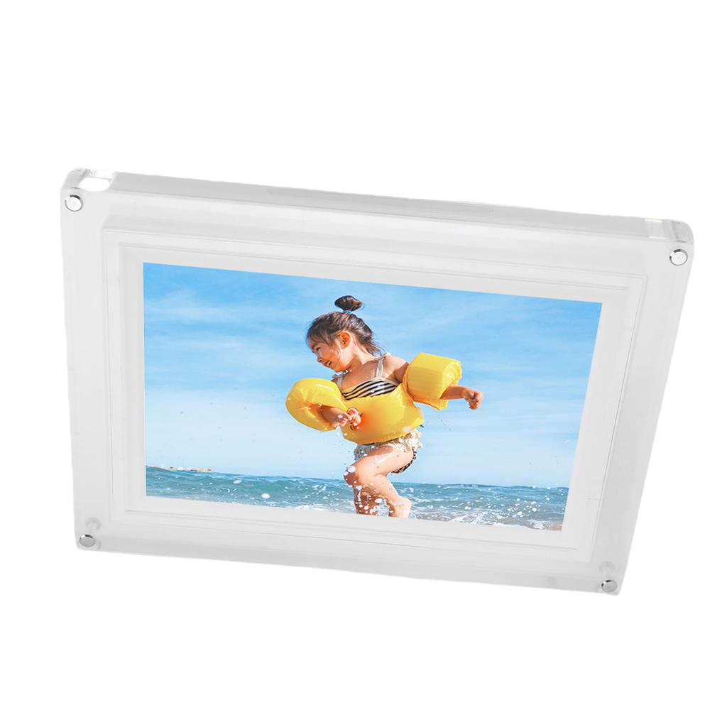 10,1-дюймовая цифровая фоторамка акриловая USB2.0 электронная фоторамка видео-аудиоплеер со светодиодной подсветкой 8 ГБ памяти для
