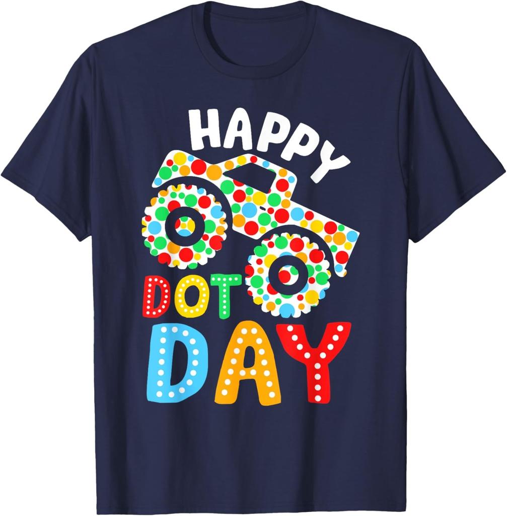 Happy Dot Day 2025 Monster Truck Polka Dotted Unisex T-Shirt