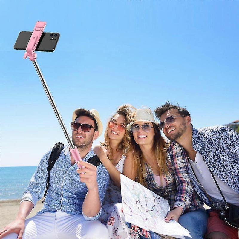 Extendable Selfie Stick With Wireless Remote And Tripod Stand, Portable, Lightweight -1m