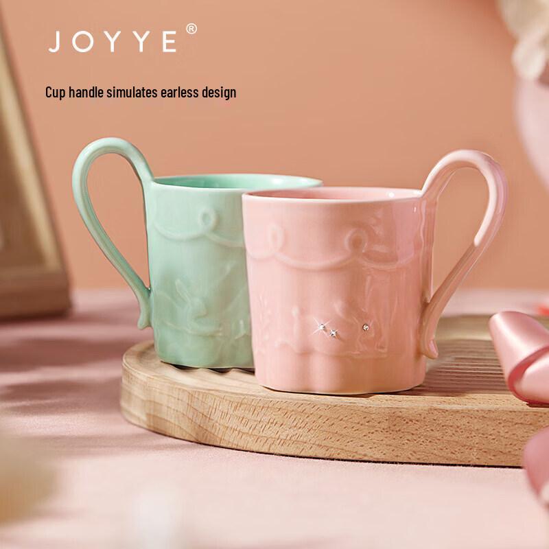 Керамический набор из двух кофейных чашек JOYYE для пары