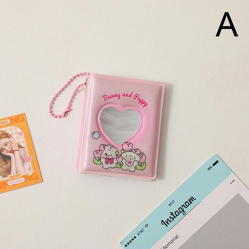 Мини-фотоальбом ПВХ Прозрачный держатель для карточек с именами 32 кармана Kpop Card Binder Мини-книга для коллекционирования фотографий айдолов