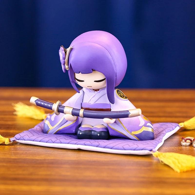 10СМ Genshin Impact Бельзебуб Сяо Кли Аниме Фигурка Милая Кукла Сидящая Модель ПВХ Игровая Серия Коллекция Скульптура Украшение