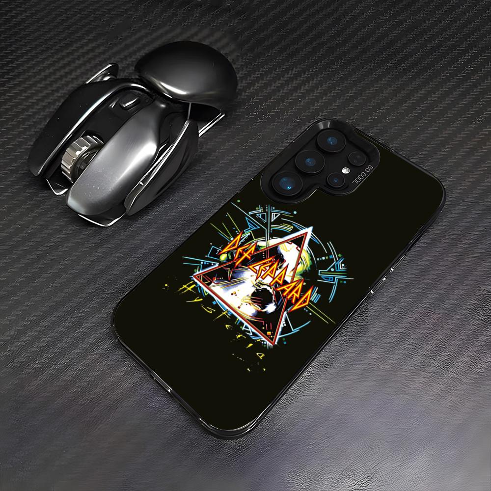 D-Def Leppard Band Phone Case For Samsung S26 S25 Plus S20 S20 Plus S22 Ultra S23 FE S21 Plus S21 Ultra Colorful Cover
