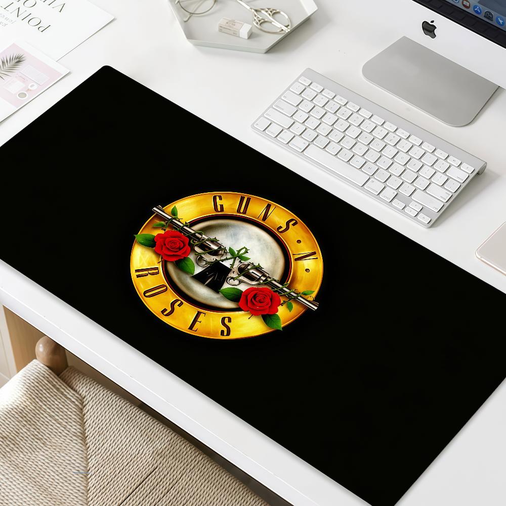 N Rock Коврик для мыши MousePad РОЗЫ Нескользящий Заблокированный край Офисный Студенческий Игровой Утолщенный Полоса Большая Пишущая Жесткая G-GUNS Коврик Подушка