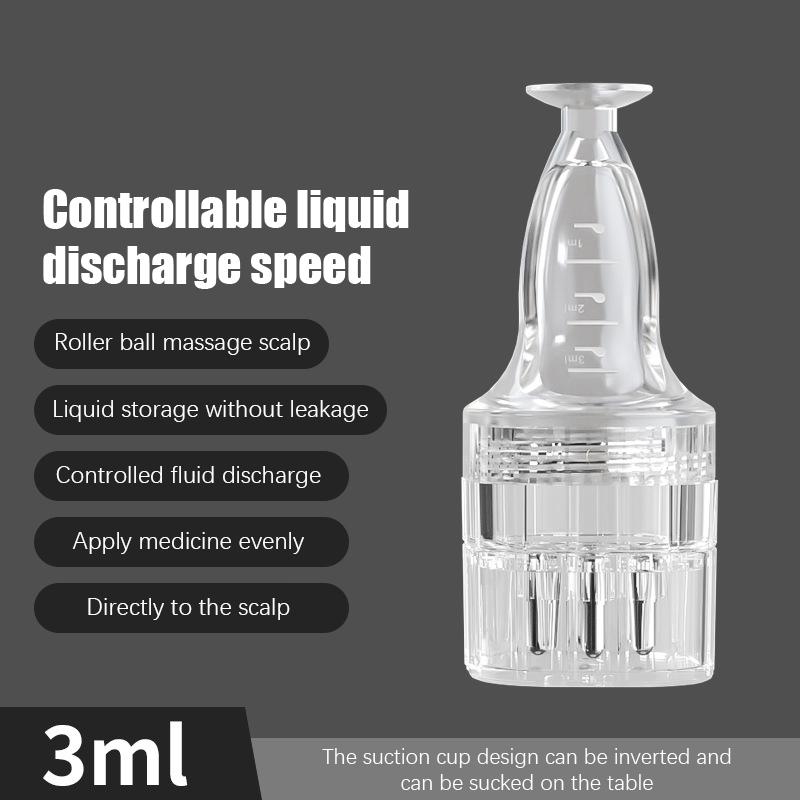 Шесть игл, аппликатор для кожи головы, жидкая расческа для корней волос, медицинская расческа для волос для роста волос, сыворотка, масло, питательный направляющий массажер