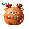 Christmas Daifuku Decorations Stress Relief Toy, Slow Rebound Steamed Bun Squeeze Crunchy Ball Sensory Holiday Party Favors for Kids Adults Reliever