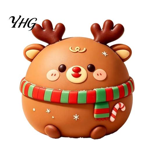 Christmas Daifuku Decorations Stress Relief Toy, Slow Rebound Steamed Bun Squeeze Crunchy Ball Sensory Holiday Party Favors for Kids Adults Reliever