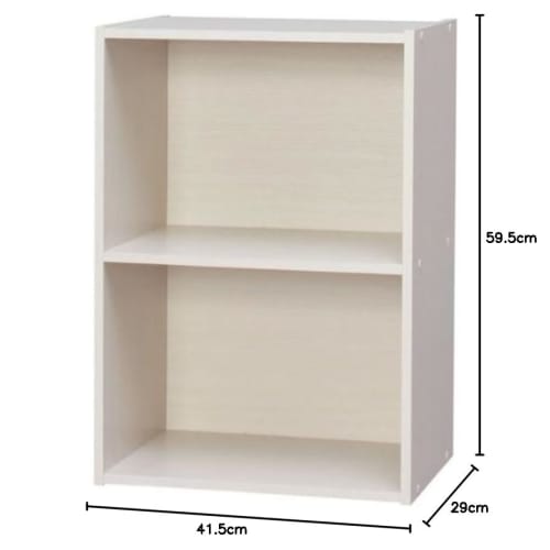 IRIS OHYAMA CX-2 Цветной ящик, Книжная полка, ТВ-тумба, 2-ярусный ящик для хранения, Стильная стойка для косметики, Идеально подходит для одиночного проживания, 41,5 см шириной x 29 см глубиной x