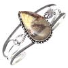 Septerian Jasper Gemstone Handmade Silver Jewelry Cuff Bracelets 7''Adjustable