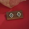 Винтажные французские ретро-серьги с бриллиантами и ромбами из кружева — легкая роскошь и стиль высокого класса