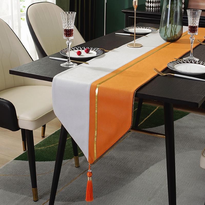 Новый современный роскошный настольный флаг, хит продаж, чайный флаг, настольный коврик, скандинавская минималистская модель, чайный столик, чайный коврик, макет ТВ-шкафа