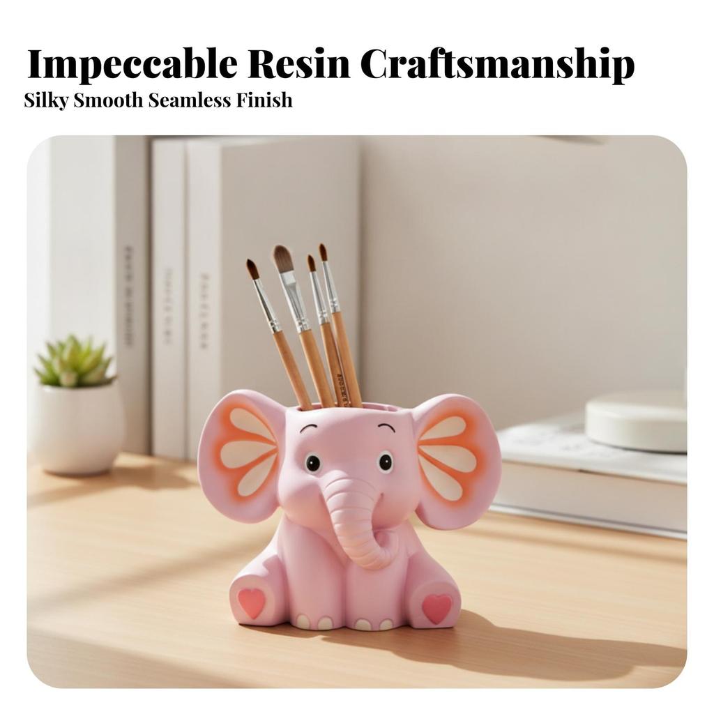Elephant Pen Holder Decorative Pencil Whimsical for Children