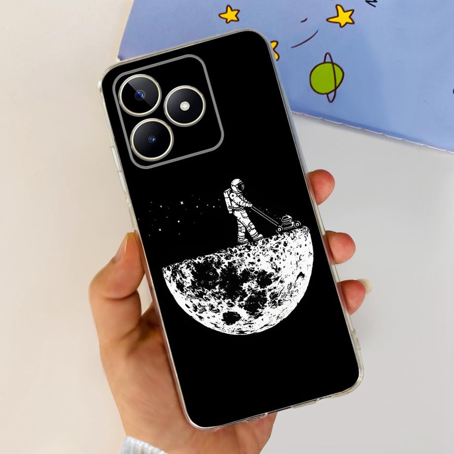 Для Realme C51 RMX3830 / Realme C53 RMX3760 Глобальный Чехол для Телефона Прозрачный Мягкий ТПУ Capas Etui Для RealmeC51 C 51 Корпус