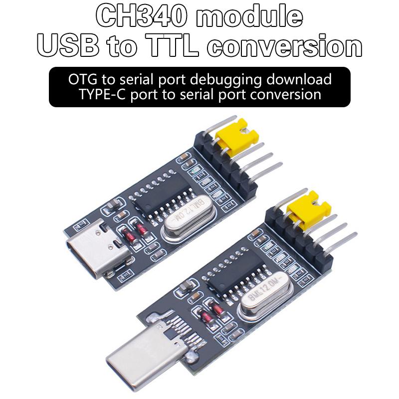 Преобразователь Usb в Ttl Uart модуль Ch340G Ch340 3.3V 5V переключатель Type-C Stc Mcu загрузочный кабель Usb в последовательный порт