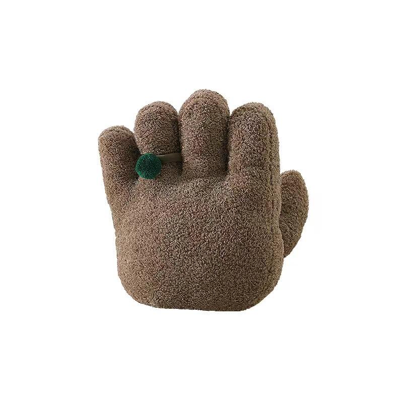 Nordic Style Palm Pillow Creative Simulation of Wearing Ring Five Finger Hand Shaped Solid Color Living Room Sofa Cushion Pillow