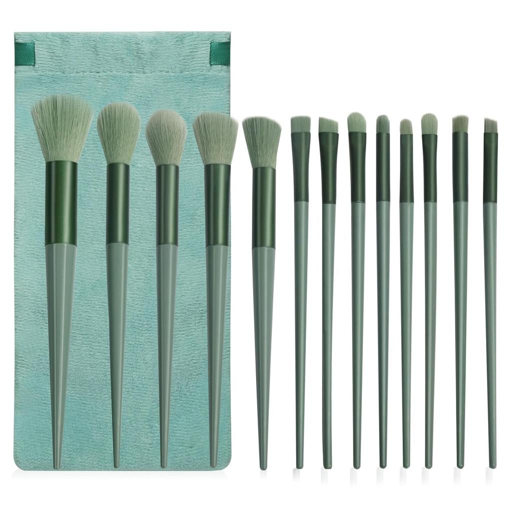 13 Pcs Makeup Brushes Set, Foundation Powder Concealer Eyeshadow Blush Highlighter Eyebrow Brush Make Up Brush Set,