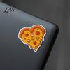 Guitar Helmet Stickers 50PCS Pizza Cartoon Stickers, Waterproof PVC Decorative Decals, Durable Decals Colorful Easy Peel Graffiti for DIY Scrapbooking