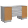 Desk Grey Sonoma 142.5 x 50 x 75 cm Particleboard