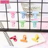 5pcs Cute Decoration Multifunction Office Stationery Folder Sealing Clips Note Clamp Baking Paint