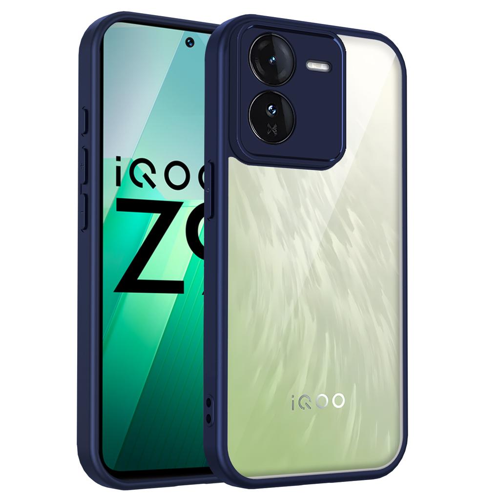 Для Vivo IQOO Z9x Чехол vivo iqoo z9x Чехол для телефона Vivo IQOO Z9x Чехол-бампер с воздушной подушкой Силиконовый бампер Прозрачная матовая задняя крышка Жесткий