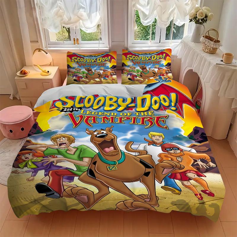 Scoobydoo Vampire Legend Print 3Pcs Bedding Setduvet Cover With 2 Bedropillowcase Home Birthday Gift