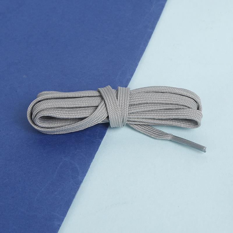 6mm Double Layer Flat Shoelaces for Sneakers, Basketball & Skate Shoes, Casual Hat Bands, Black Pants Waistband Drawstring.