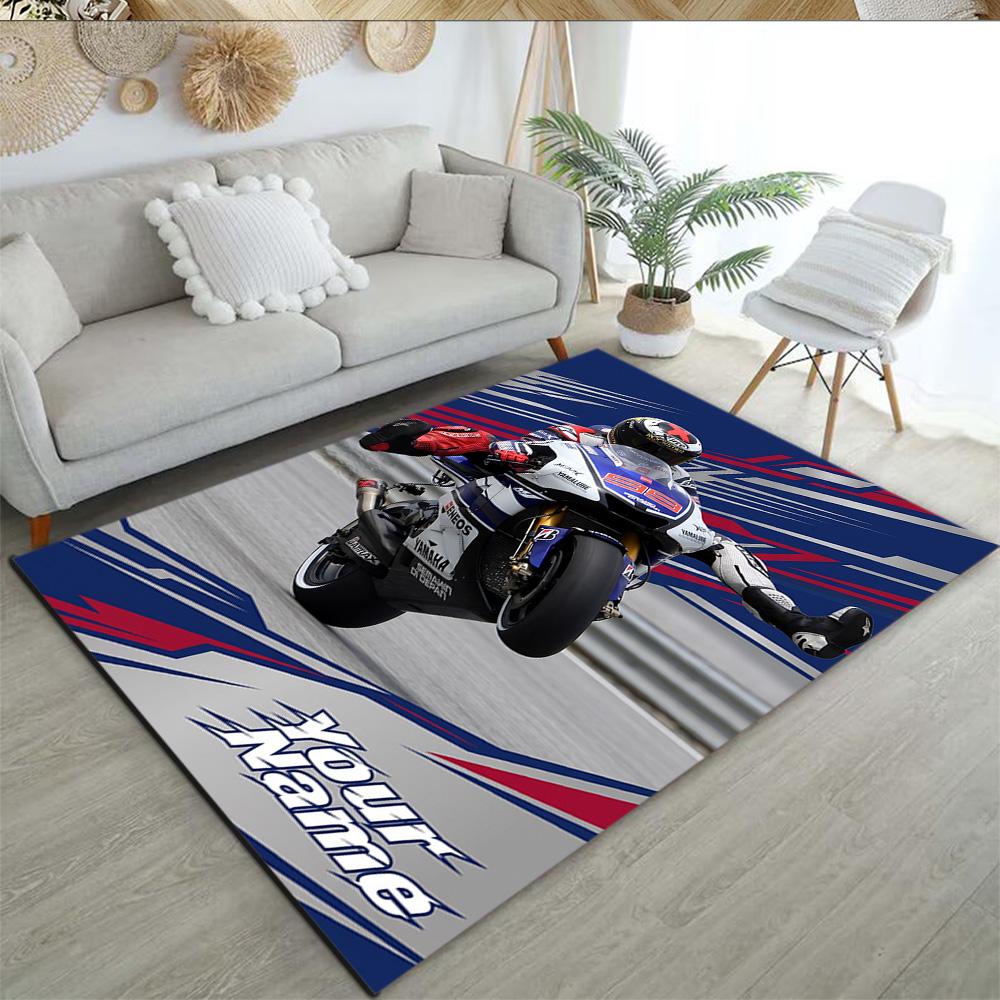 Jorge Lorenzo Personalized Name Floor Rug Office Rug Suitable For Entryway Hallway Kitchen Foyer Antislip Carpet Decorate Offices