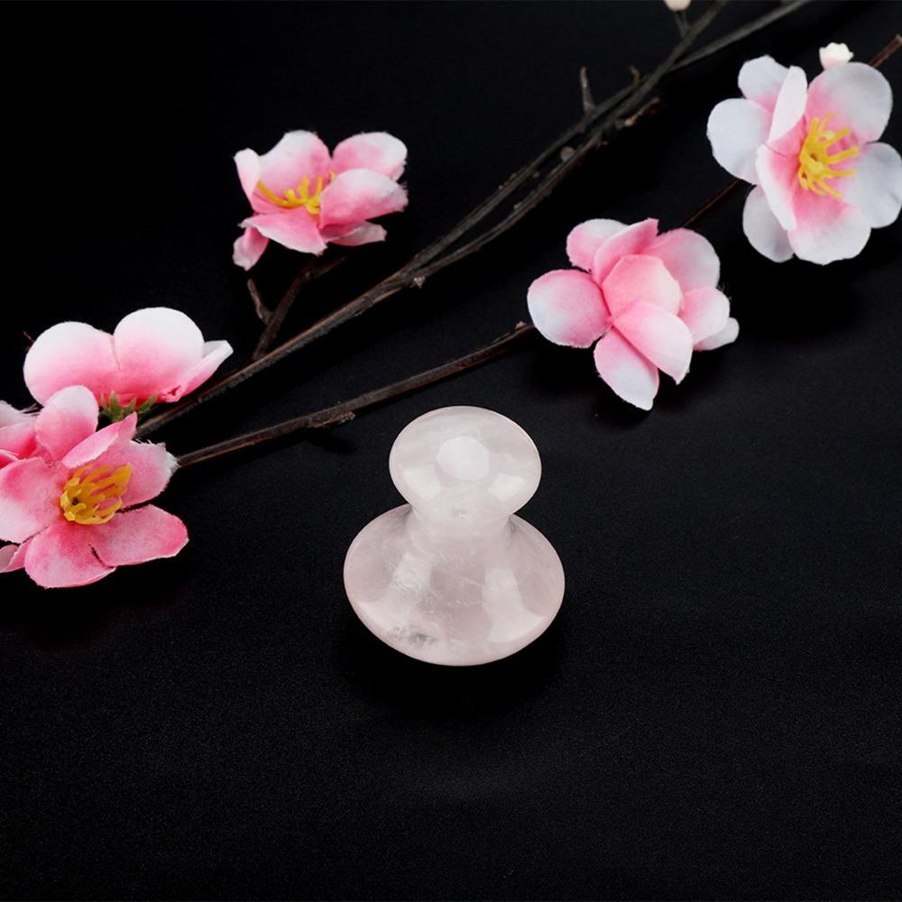 Pink Gua Sha Tool Crystal Face Massage Tool Massage Crystals Rose Quartz Massage Stone  Beauty Spa