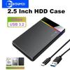 2.5-inch Tool-free RGB Mobile Hard Disk Box USB 3.2 5Gbps Notebook Solid State Mechanical Hard Disk SSD HDD Enclosure Type C 3.1