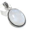 Moonstone Gemstone 925 Sterling Silver Jewelry Pendant 1.89"