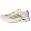 Adizero Boston 13 Anti Slip Wear Resistant Low Top Running Shoes Men's White Gold Sneakers JS4947
