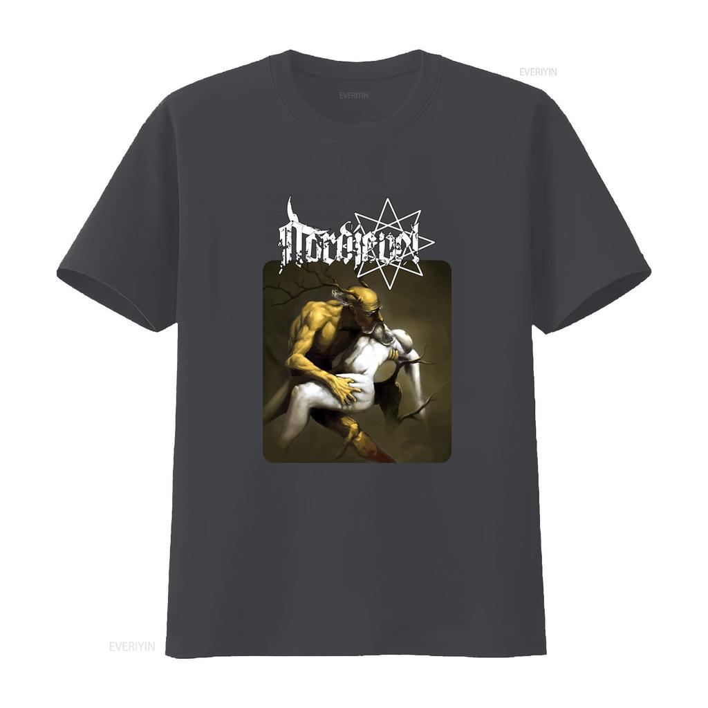 HOT NORDJEVEL Funeral Smell Print T Shirt for Men Long or s vintage Washed Top For Everyday Wear fashion Comfortable Stretched