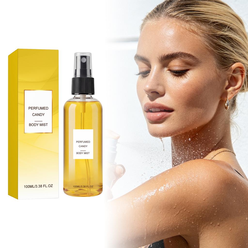 Caramel Fragrance Body Spray Sweet Fresh Long-Lasting Portable Date Perfume Travel Size