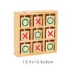 Wooden XO Tic-Tac-Toe Puzzle: Children's Early Education & Thinking Exercise Game for Kindergarten